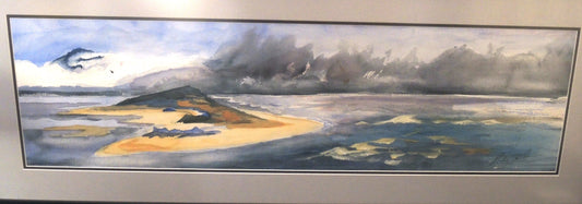 Fog Rolling In: Orginal ~ Framed 19" x 48"