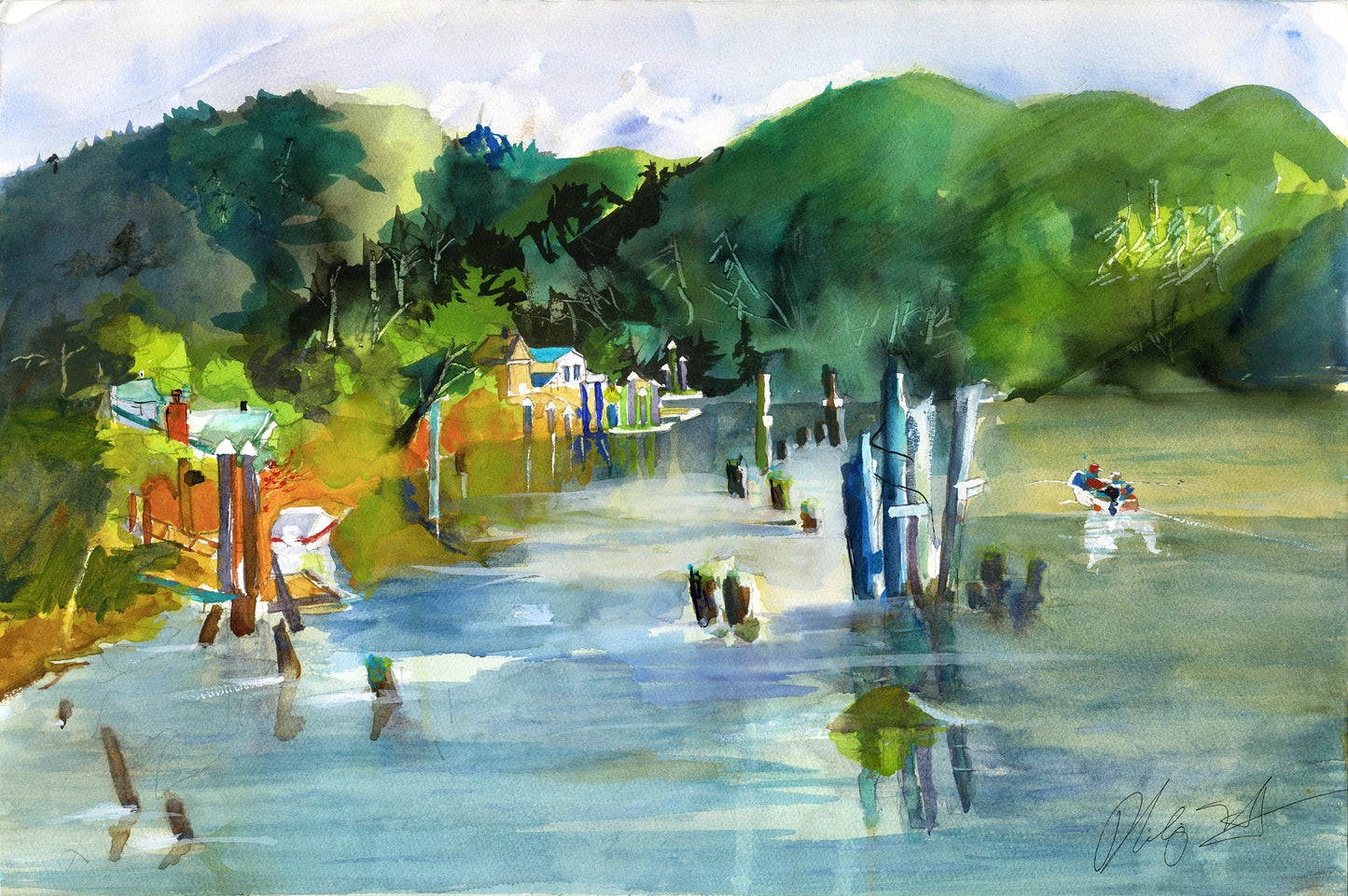 Sun on Siletz: Print 8" x 11.75"
